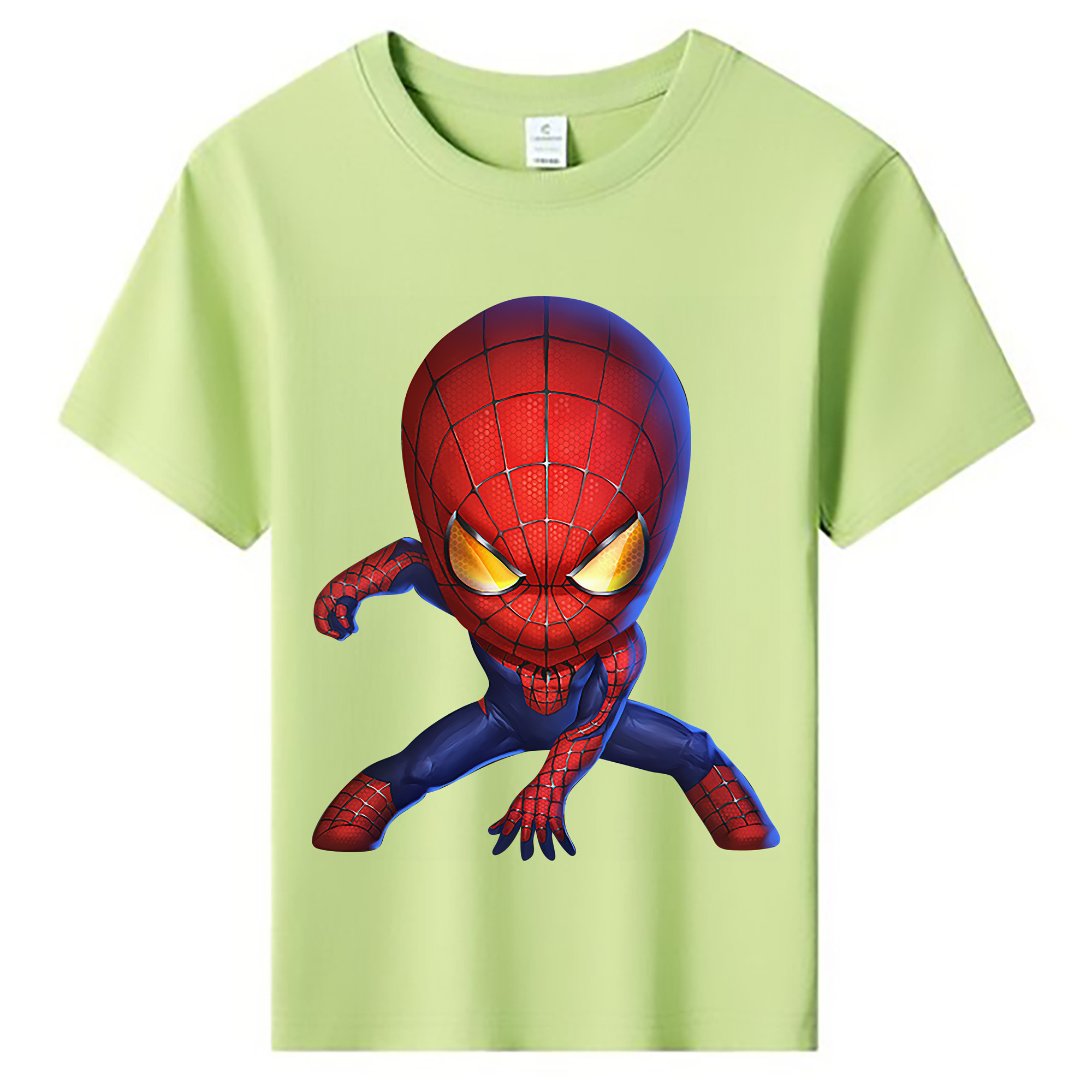 （画像用） Spider Man スパイダーマン 綿100％キッズTシャツ（フロントプリント）
